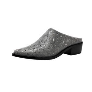 Pointed Toe Flat Mules Slip-on Shoes  Platform Heel  Casual Wear All-Season Solid Color Comfortable Shoes