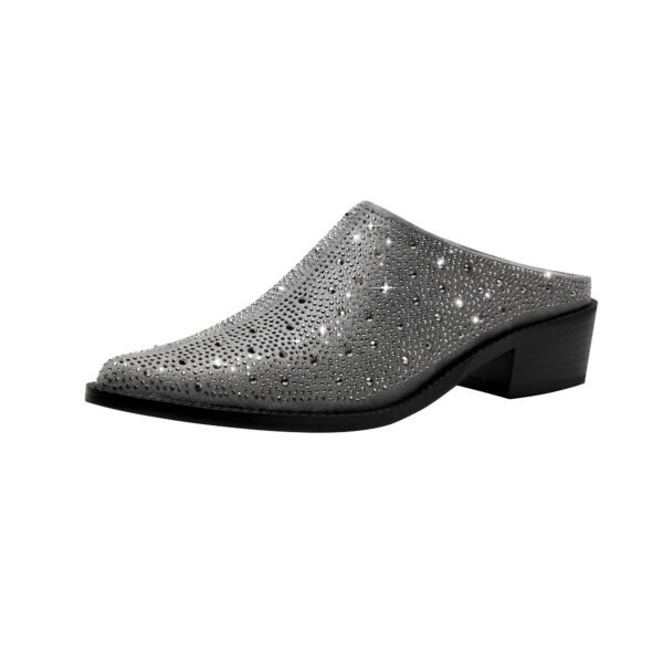 Pointed Toe Flat Mules Slip-on Shoes  Platform Heel  Casual Wear All-Season Solid Color Comfortable Shoes