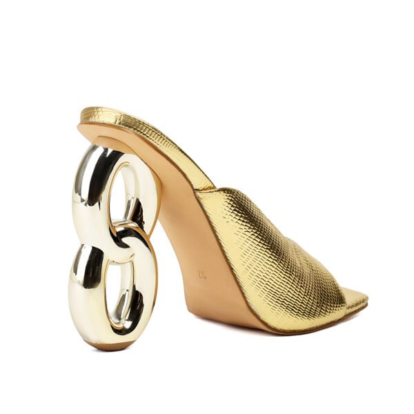 Solid Color Stylish Sandals Slip On Special High Heel Banquet Sandals Square Toe Dressy Sandals - 图片 7