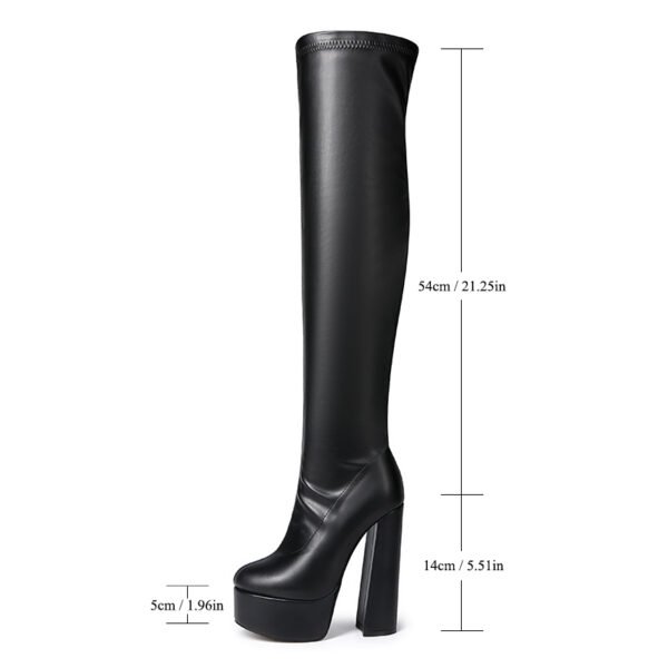 High Heels White Color Elegant Sophisticated European American Retro Style Closed Toe Buckled Strap High Heels - 图片 10