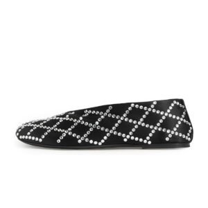Rhinestone Glitter Flats Shallow Mouth Lightweight Flat Slip On Shoes Elegant Formal Shoes