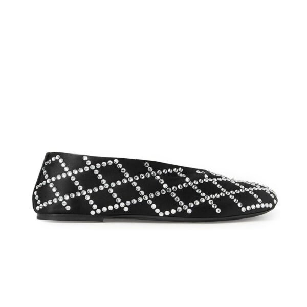 Rhinestone Glitter Flats Shallow Mouth Lightweight Flat Slip On Shoes Elegant Formal Shoes - 图片 4