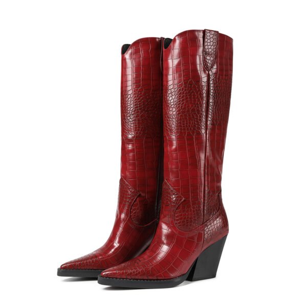 Women's High Heels Knee High Boots Winter Fashion Boots - 图片 9