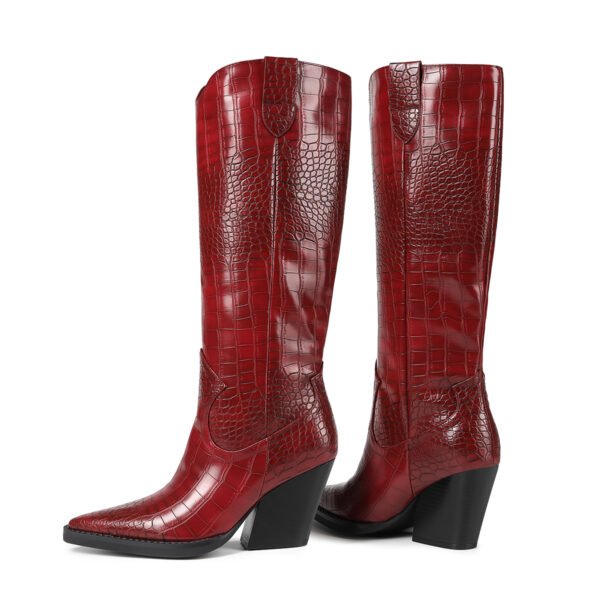 Women's High Heels Knee High Boots Winter Fashion Boots - 图片 10