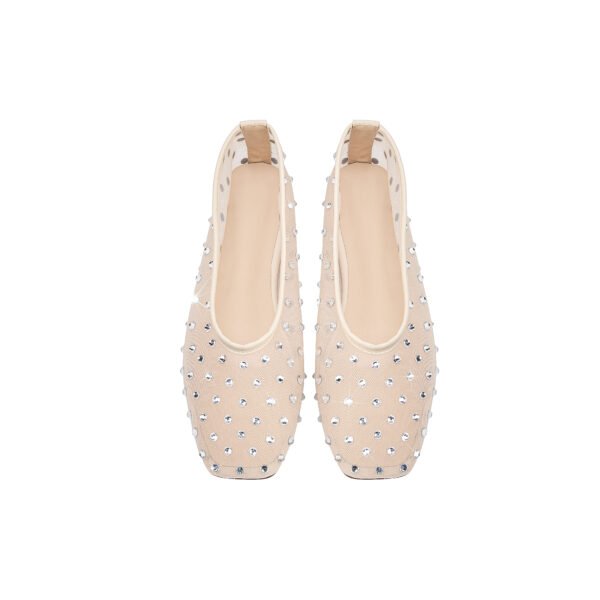 Ladies' Rhinestone Mesh Lightweight Flat Skate Shoes Breathable  Suitable Daily Wear casual Women's Shoes - 图片 3