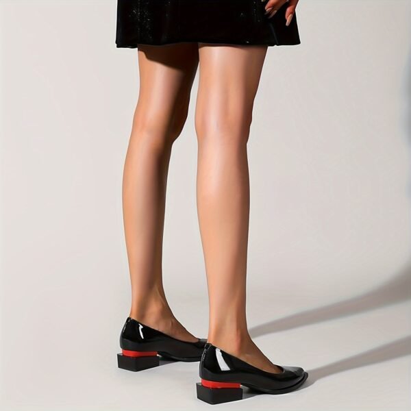 Black Pointed Toe Flat Shoes - 图片 5