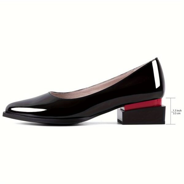 Black Pointed Toe Flat Shoes - 图片 3