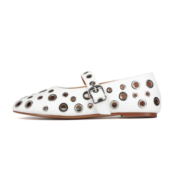 Women's Flat Sandals Hole Details Breathable Soft Soled Walking Shoes Ankle Buckle Shoes - 图片 8