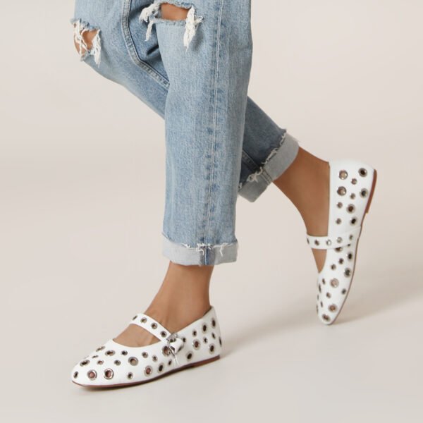 Women's Flat Sandals Hole Details Breathable Soft Soled Walking Shoes Ankle Buckle Shoes - 图片 3